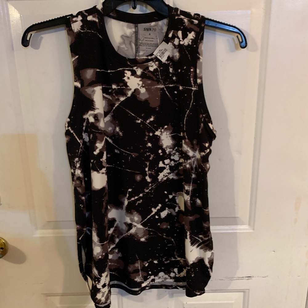 Black and cream shirt